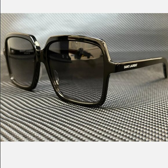 Saint Laurent Black Round 56mm Sunglasses - Picture 1 of 5